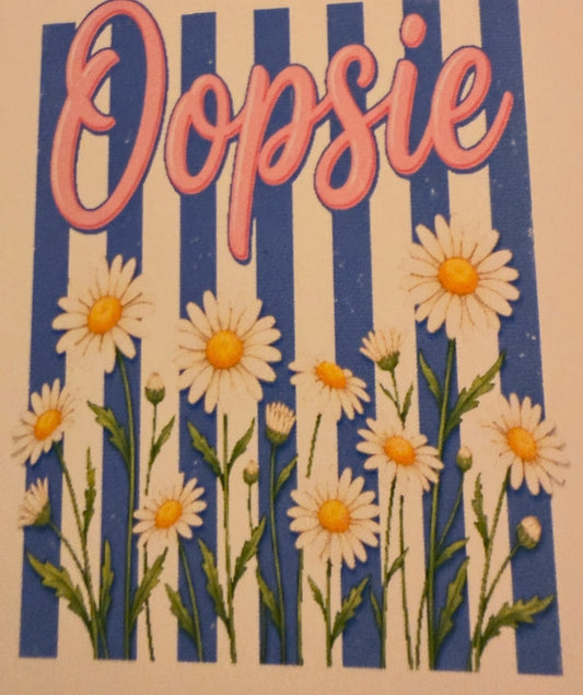 Oopsie daisy rectangle cardstock