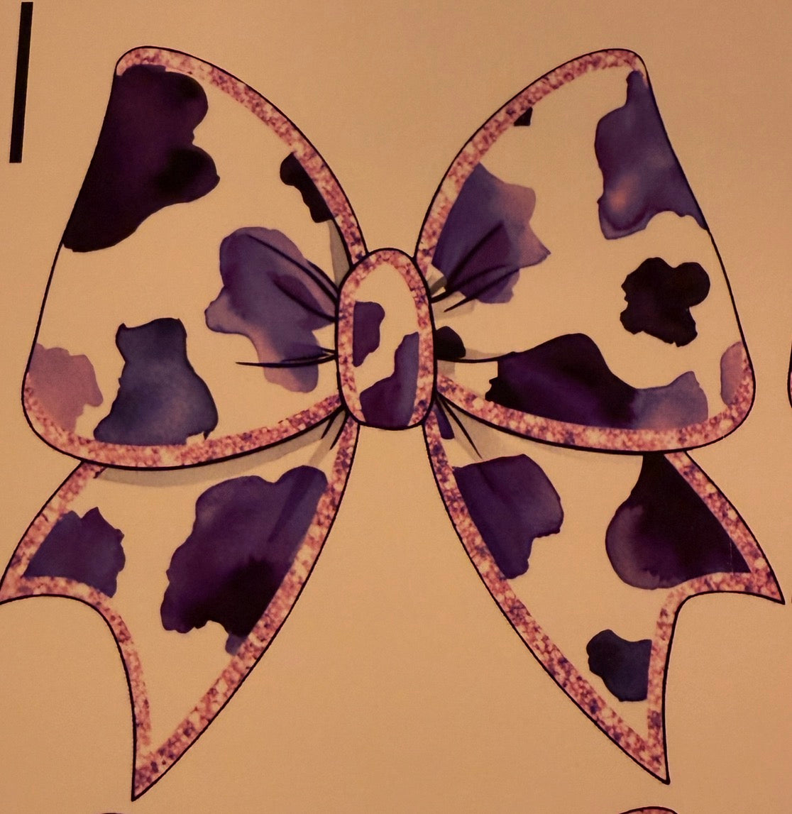 Spotted bow cardstock mold plus cardstock