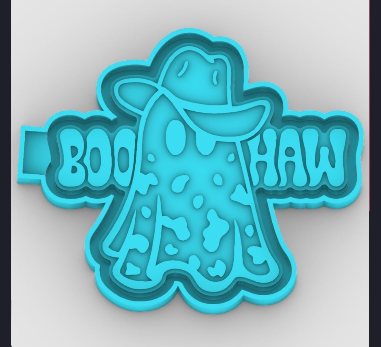 Boo-haw ghost freshie mold