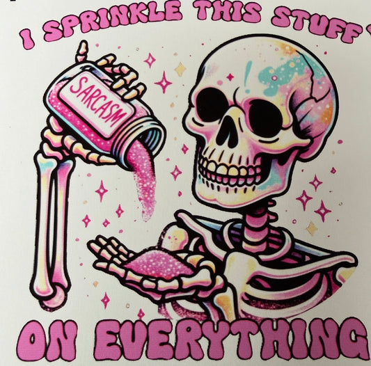 Sarcasm sprinkle cardstock mold