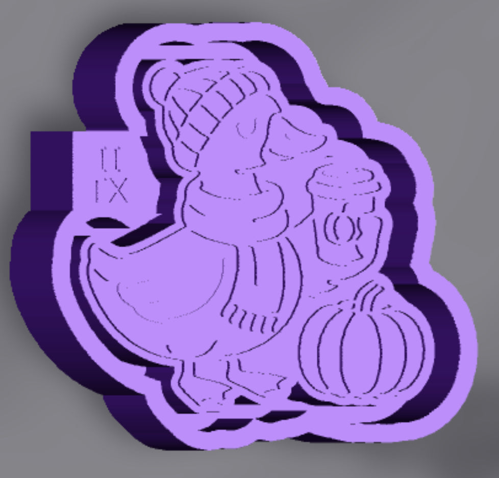 Silly goose freshie mold