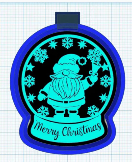 Santa Snowglobe freshie mold