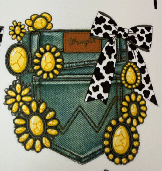 Jean pocket cardstock