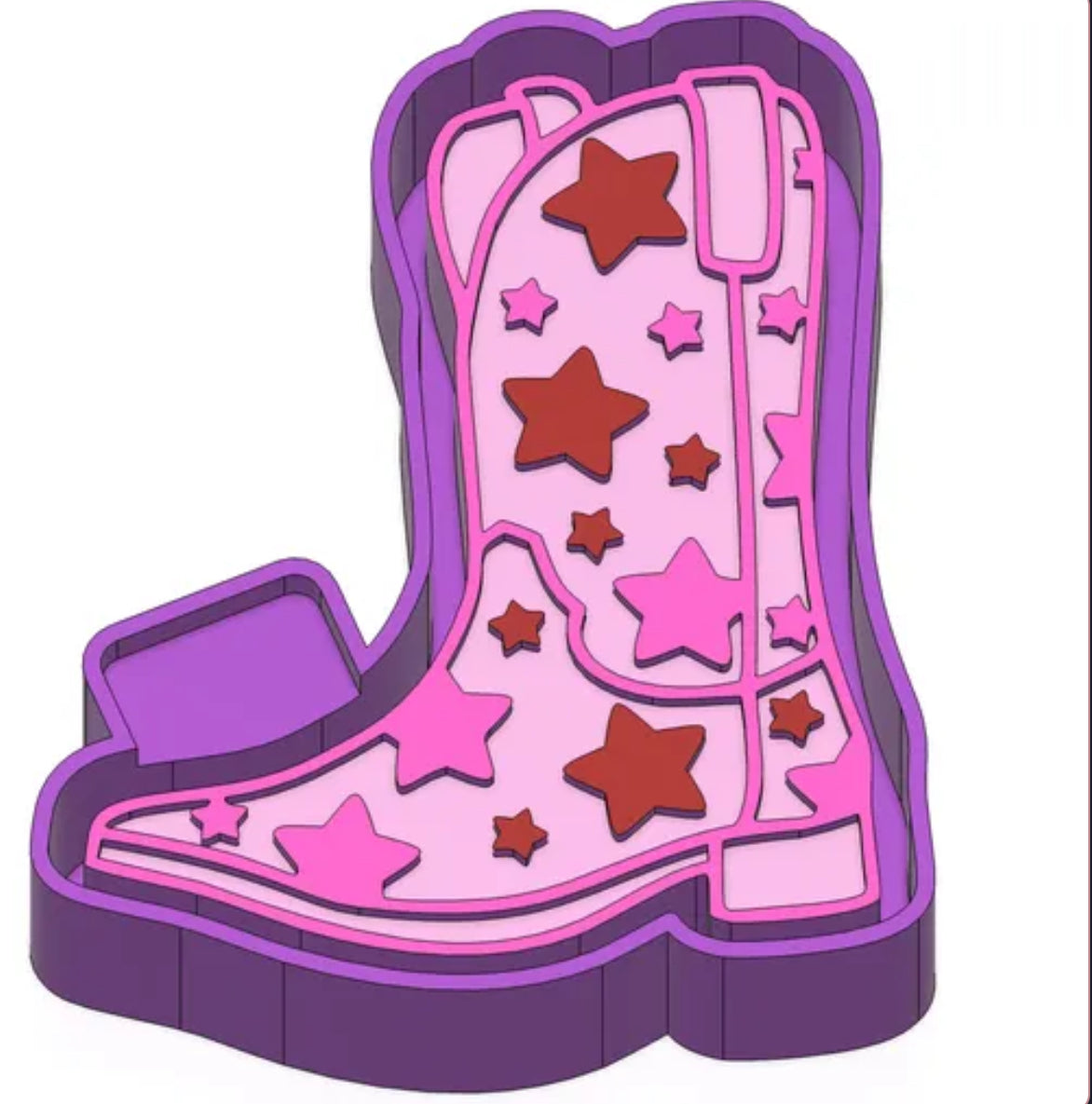 Stars boot freshie mold