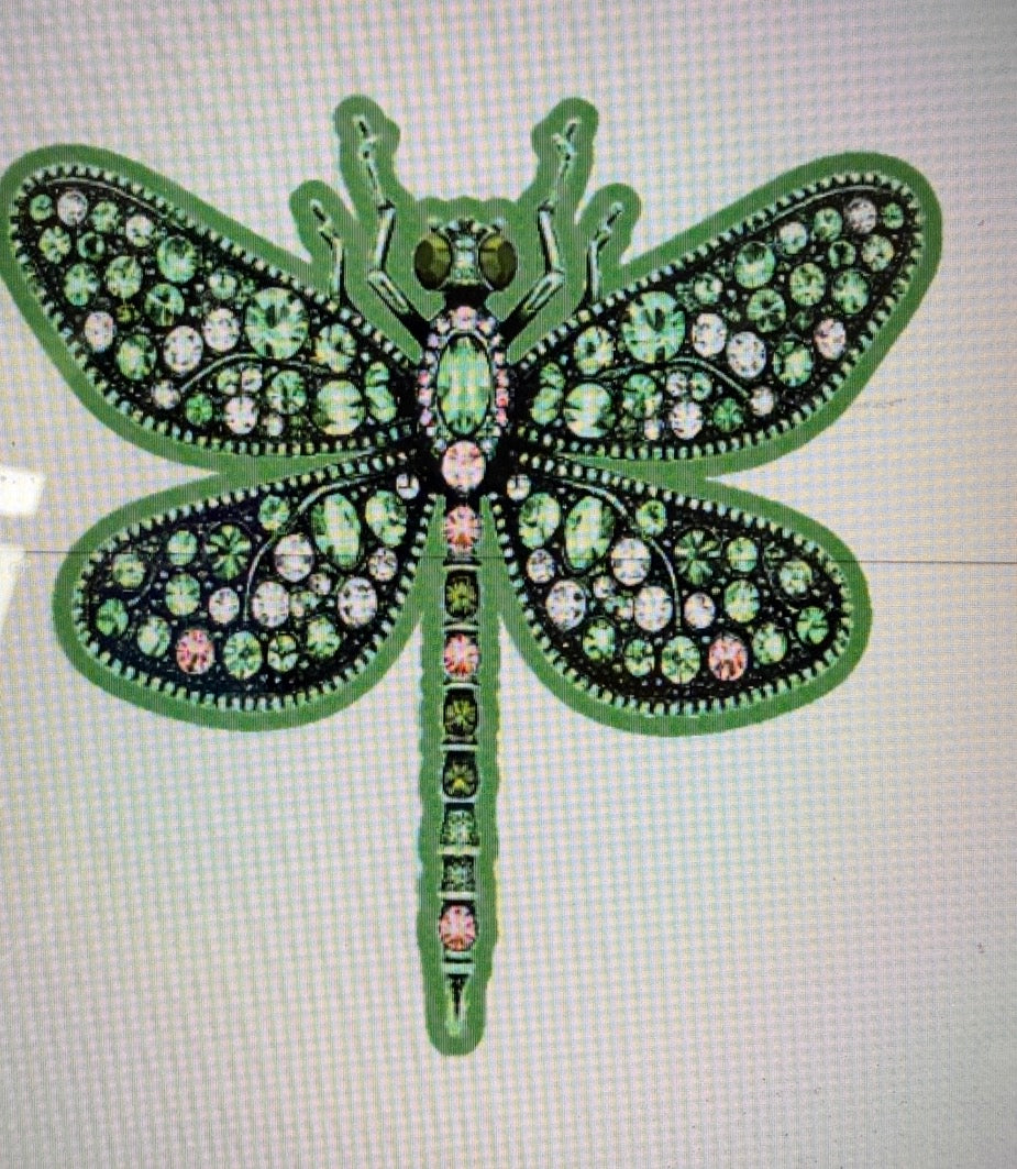 Dragonfly cardstock mold