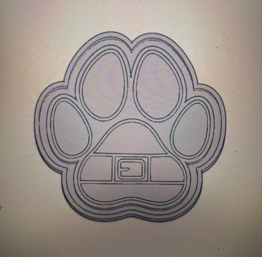 Belted paw print mold
