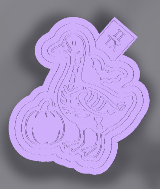 Goose skeleton, freshie mold