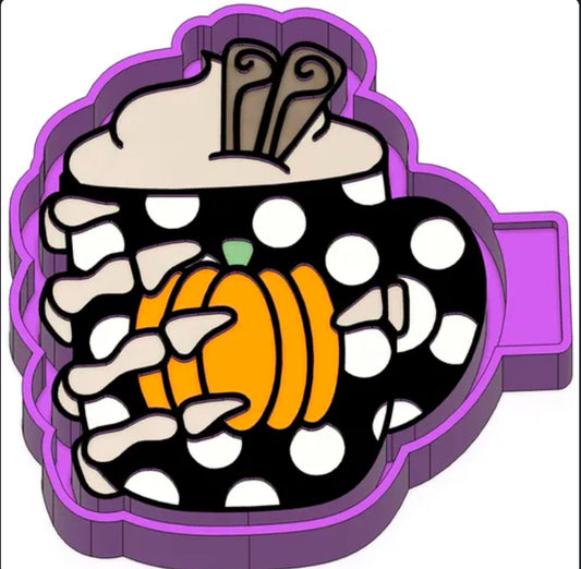 Pumpkin mug freshie mold