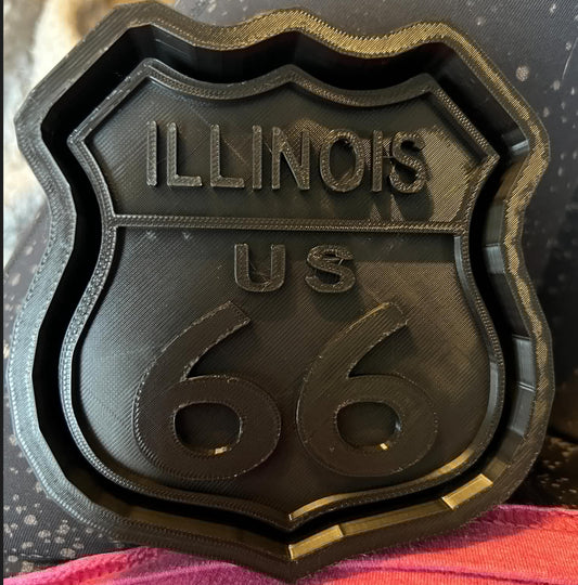 Illinois Route 66 Freshie mold