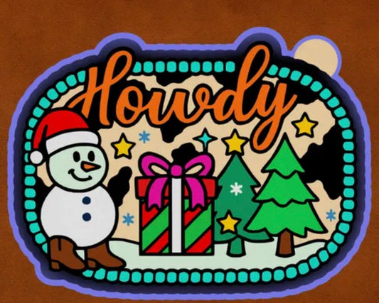 Howdy Christmas mold