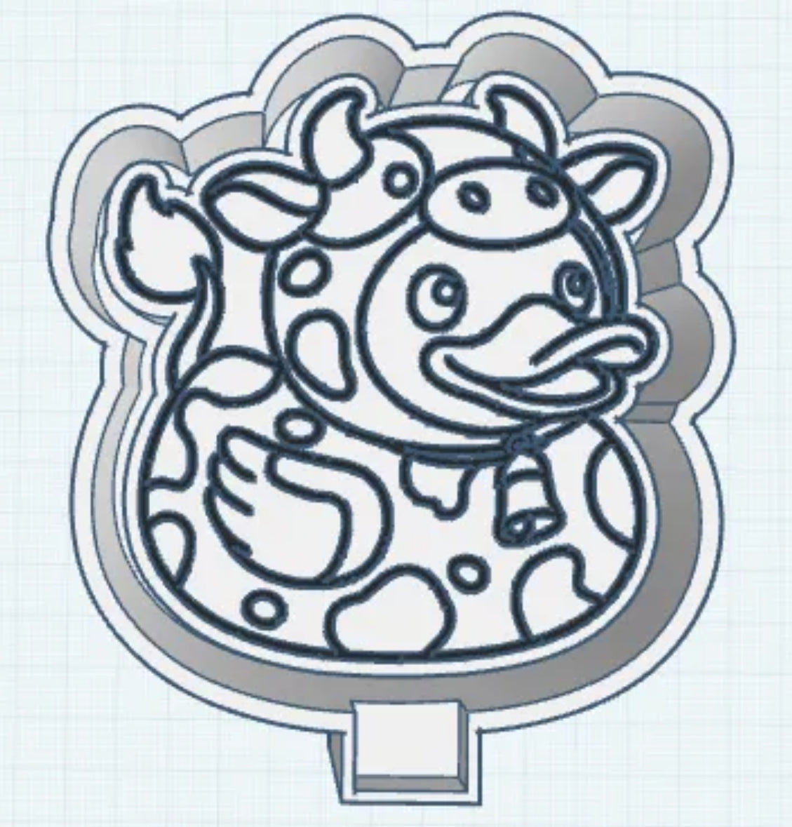 Cow duck freshie mold
