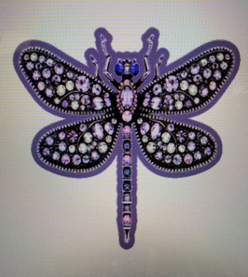Dragonfly cardstock mold