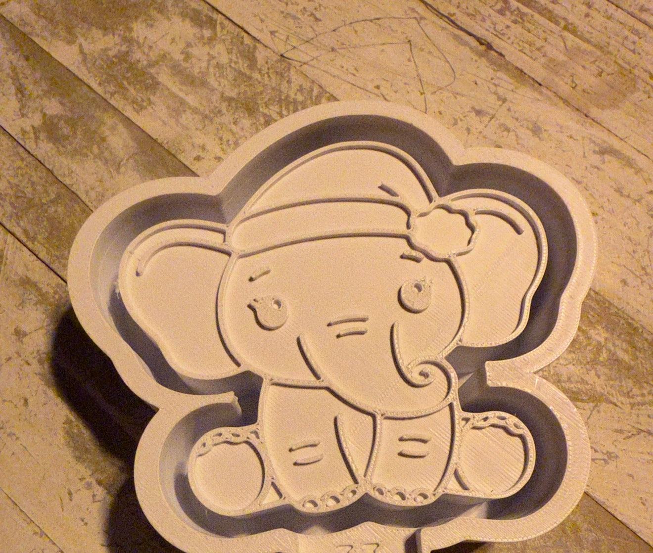 Christmas elephant mold