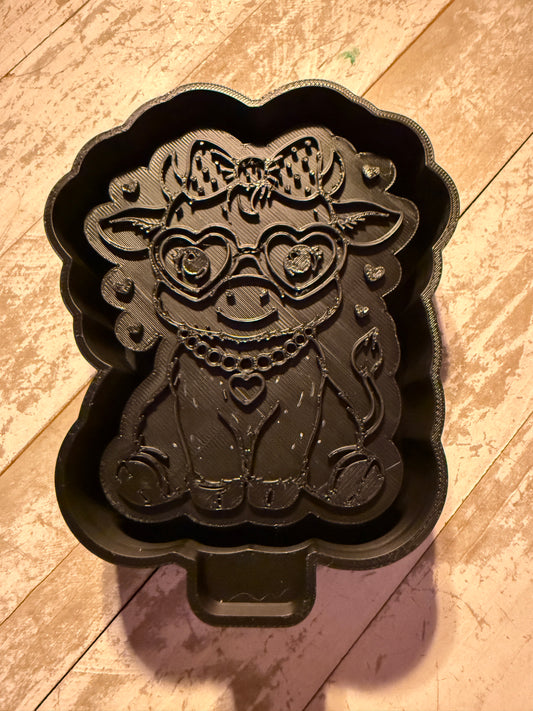 Cow with glasses mold