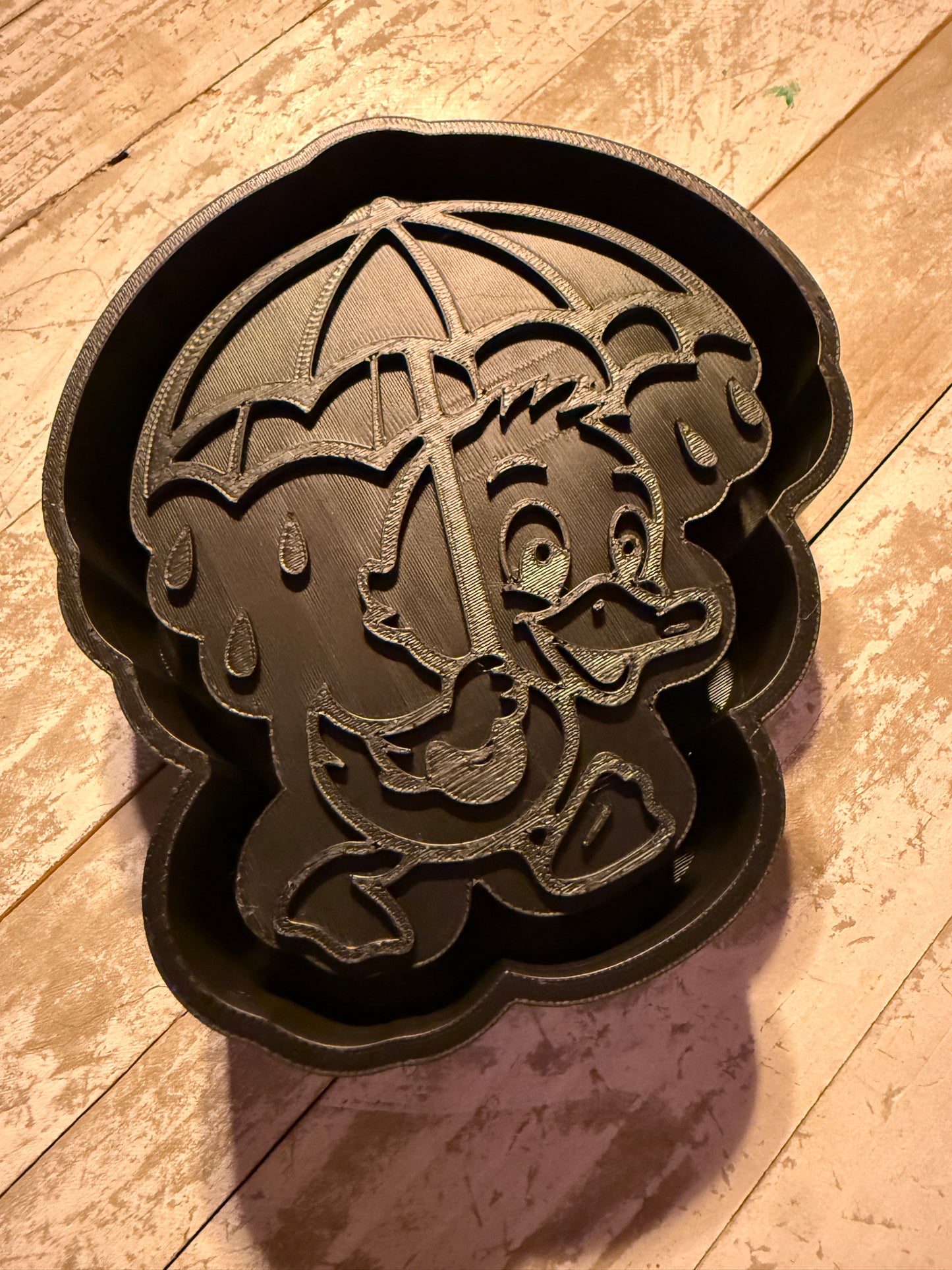 Duck with umbrella mold