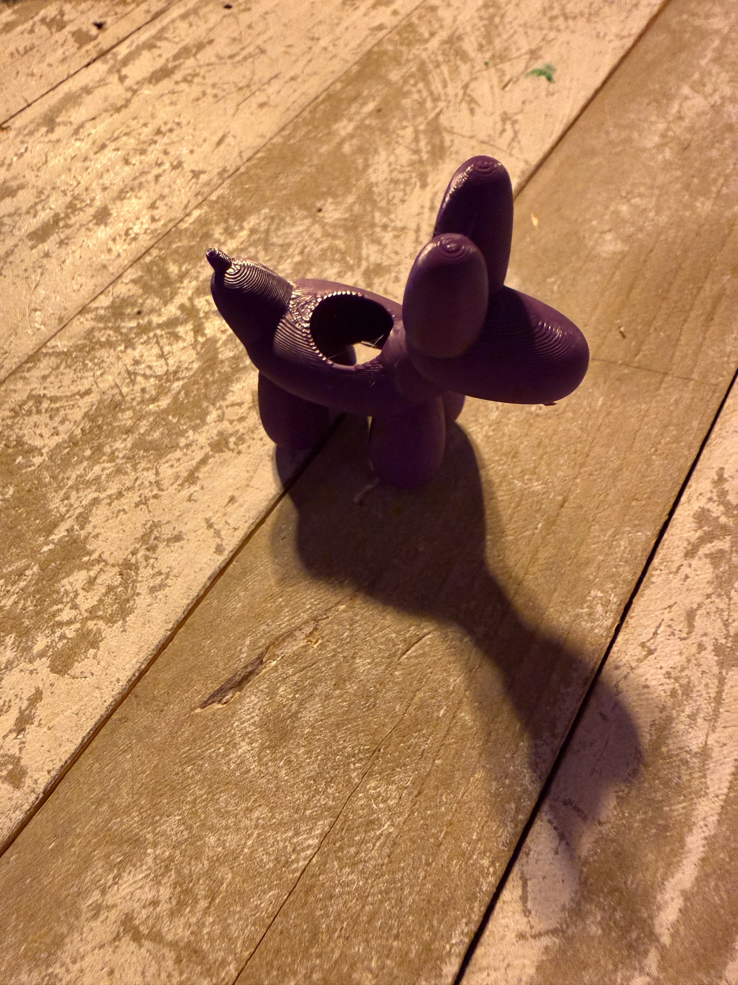 Balloon dog straw toppers