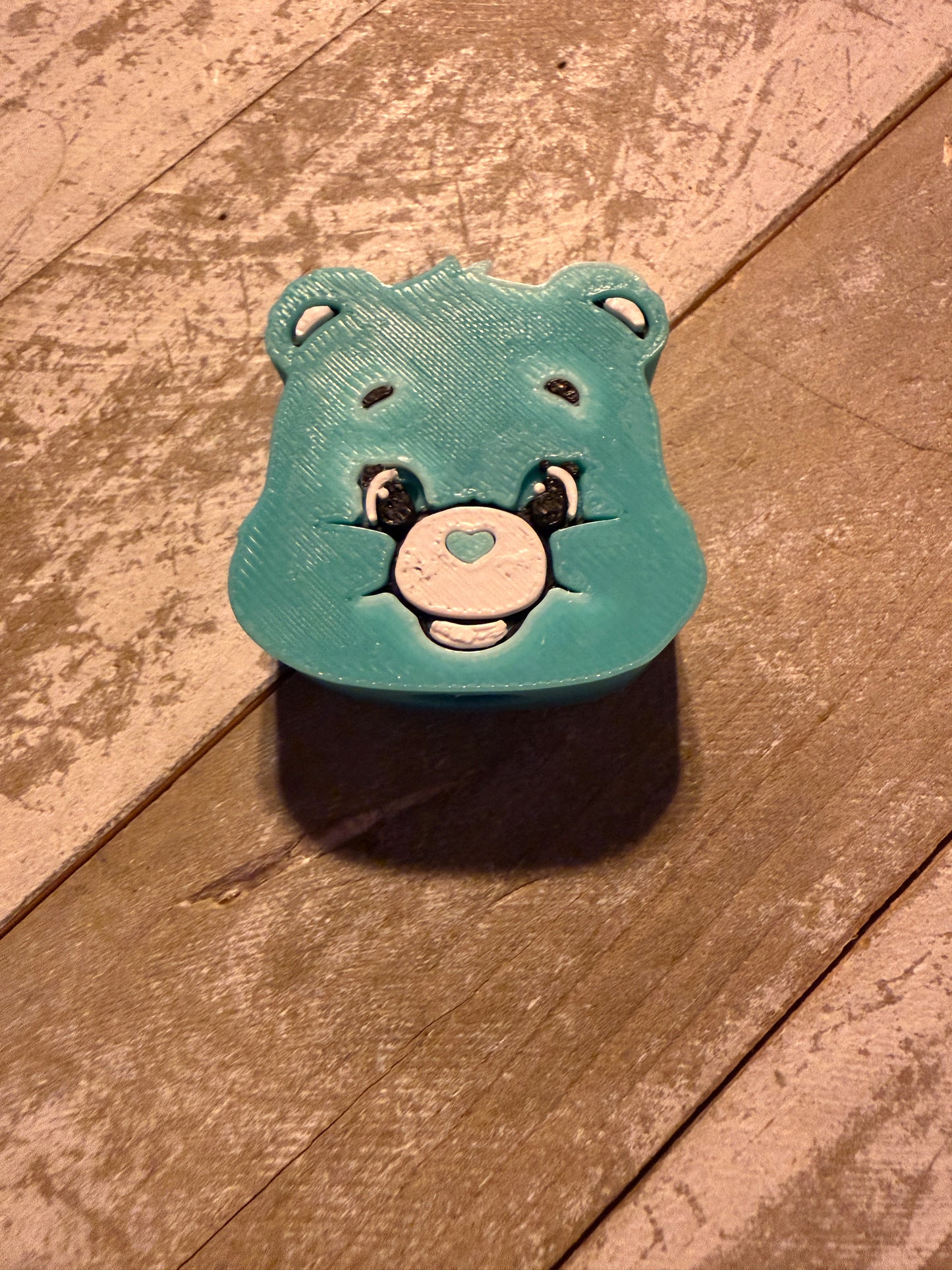 Bear face straw toppers
