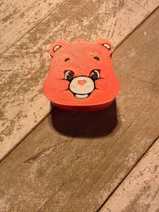 Bear face straw toppers