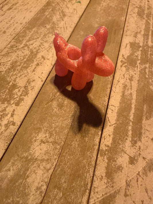 Balloon dog straw toppers