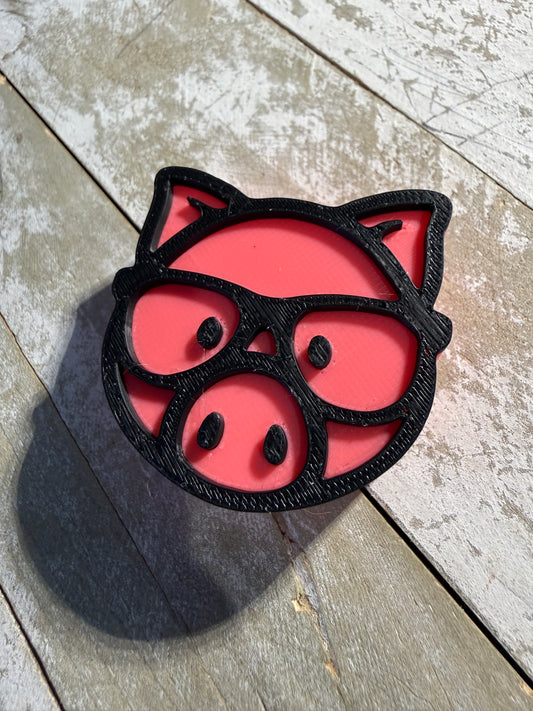 Pig face straw topper