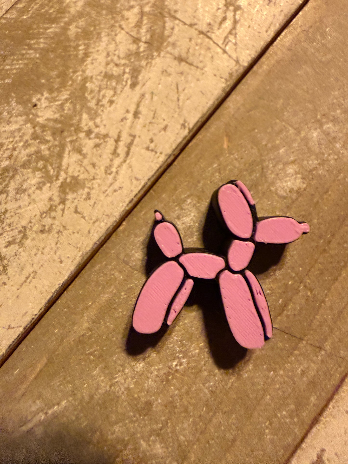 Balloon dog 3d printed focal bead