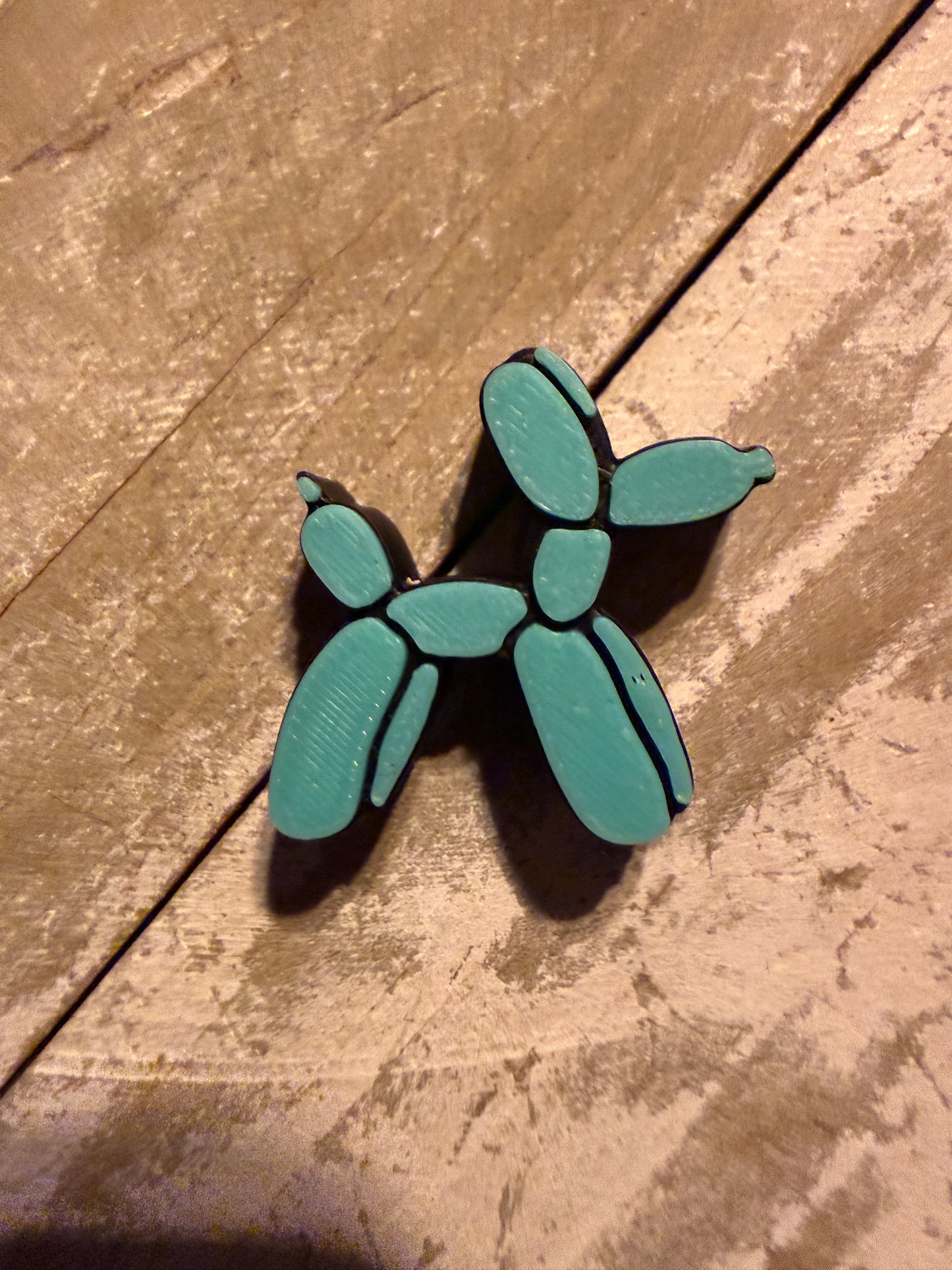 Balloon dog 3d printed focal bead