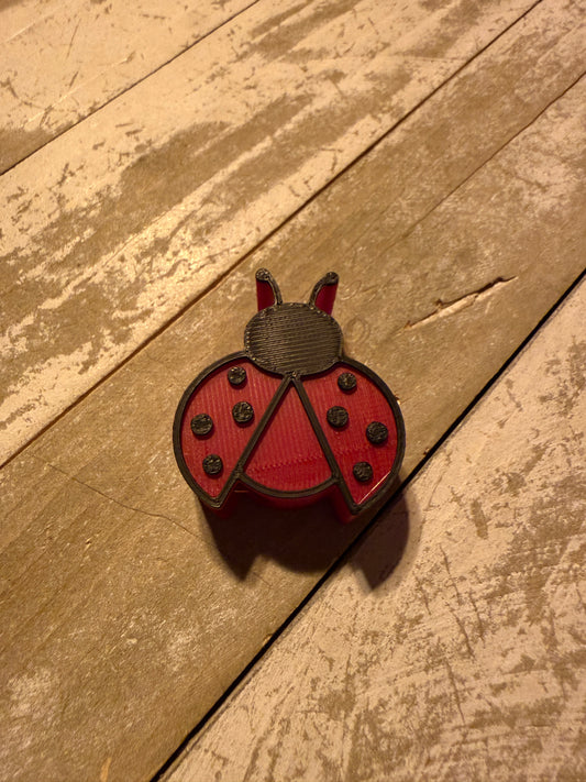 Ladybug straw topper
