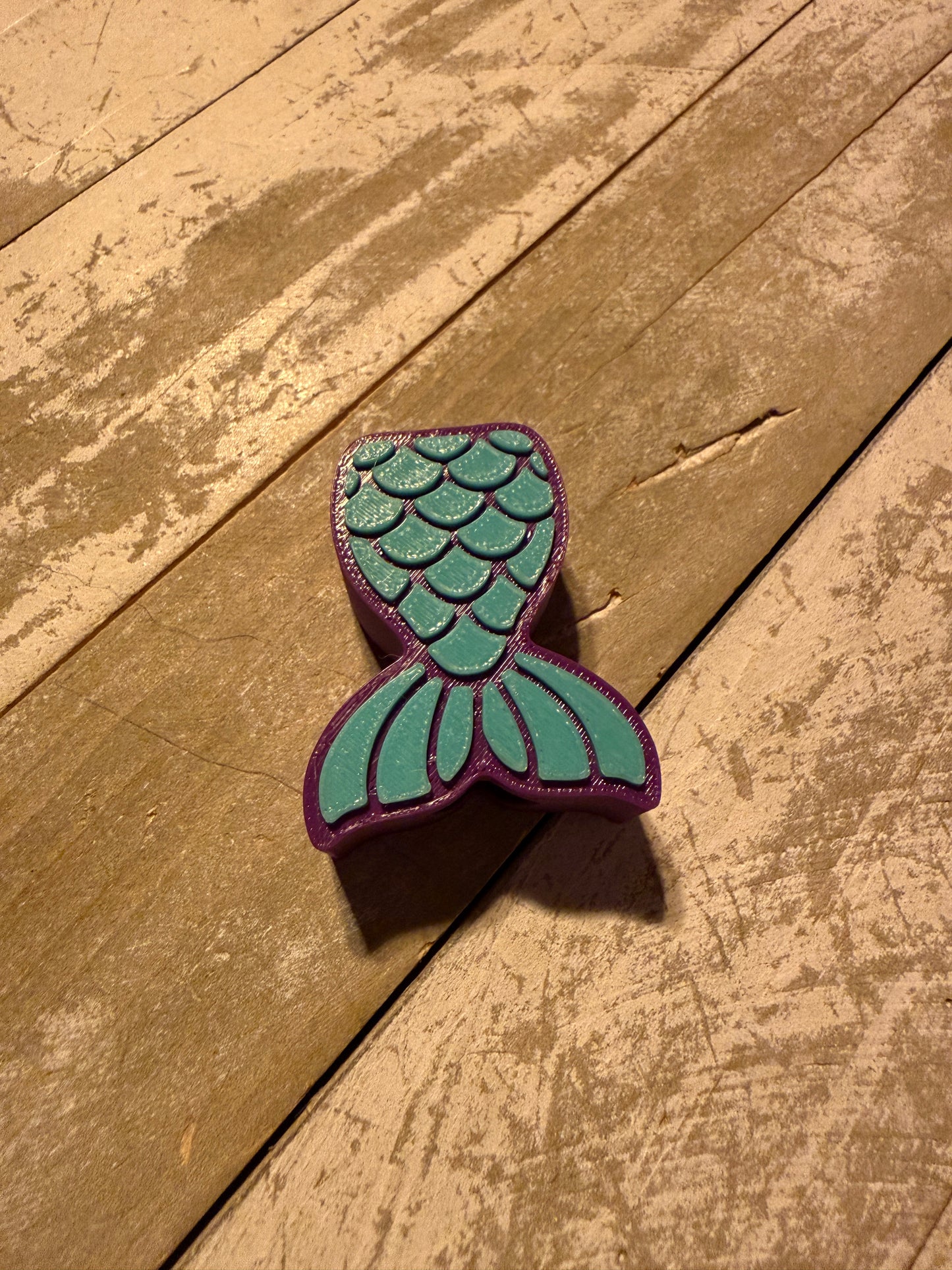Mermaid tail straw topper