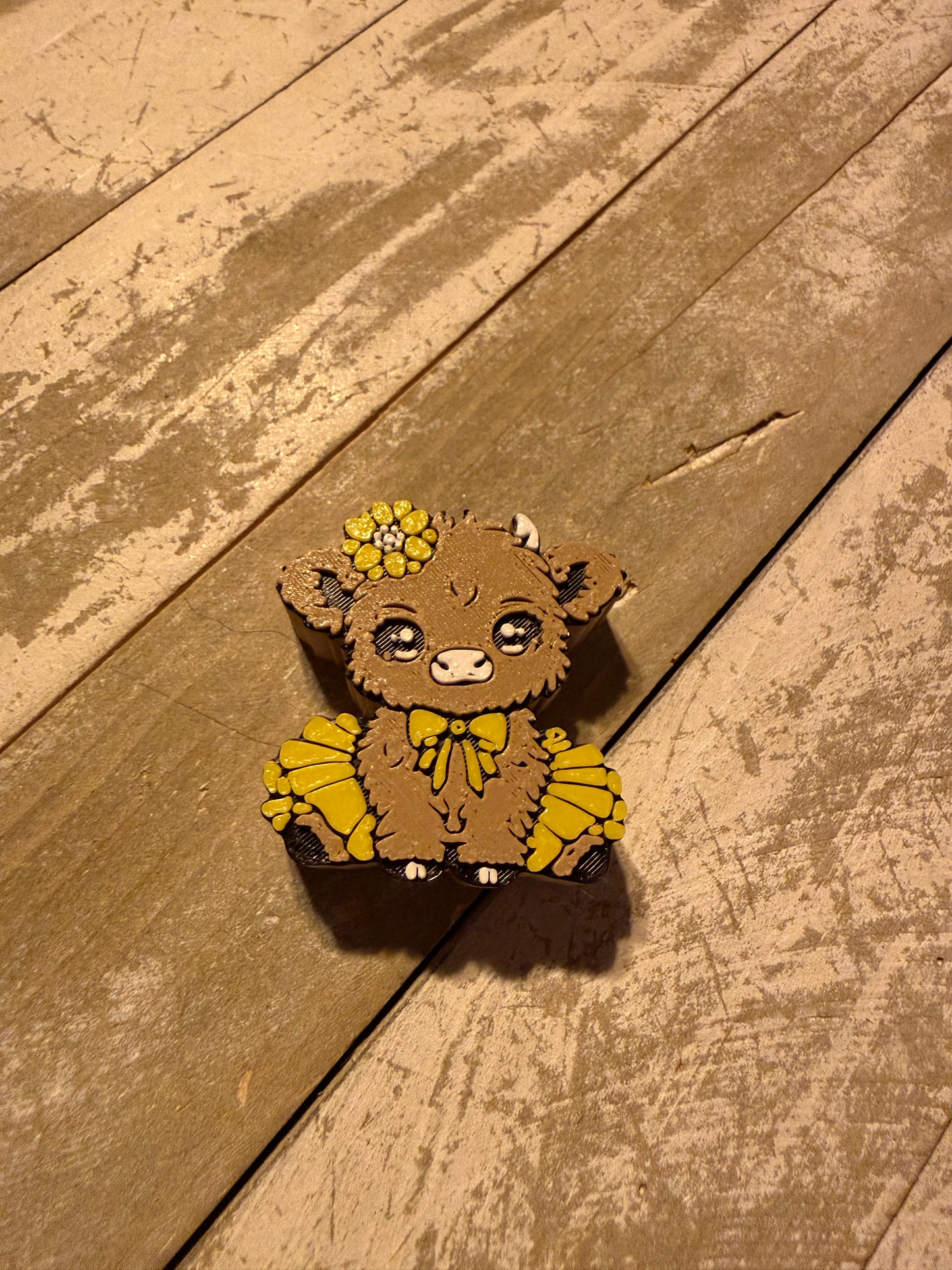 Ballerina cow straw topper