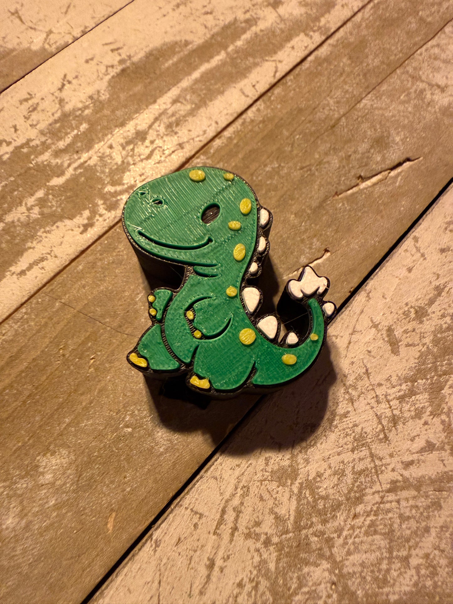 Dino straw topper