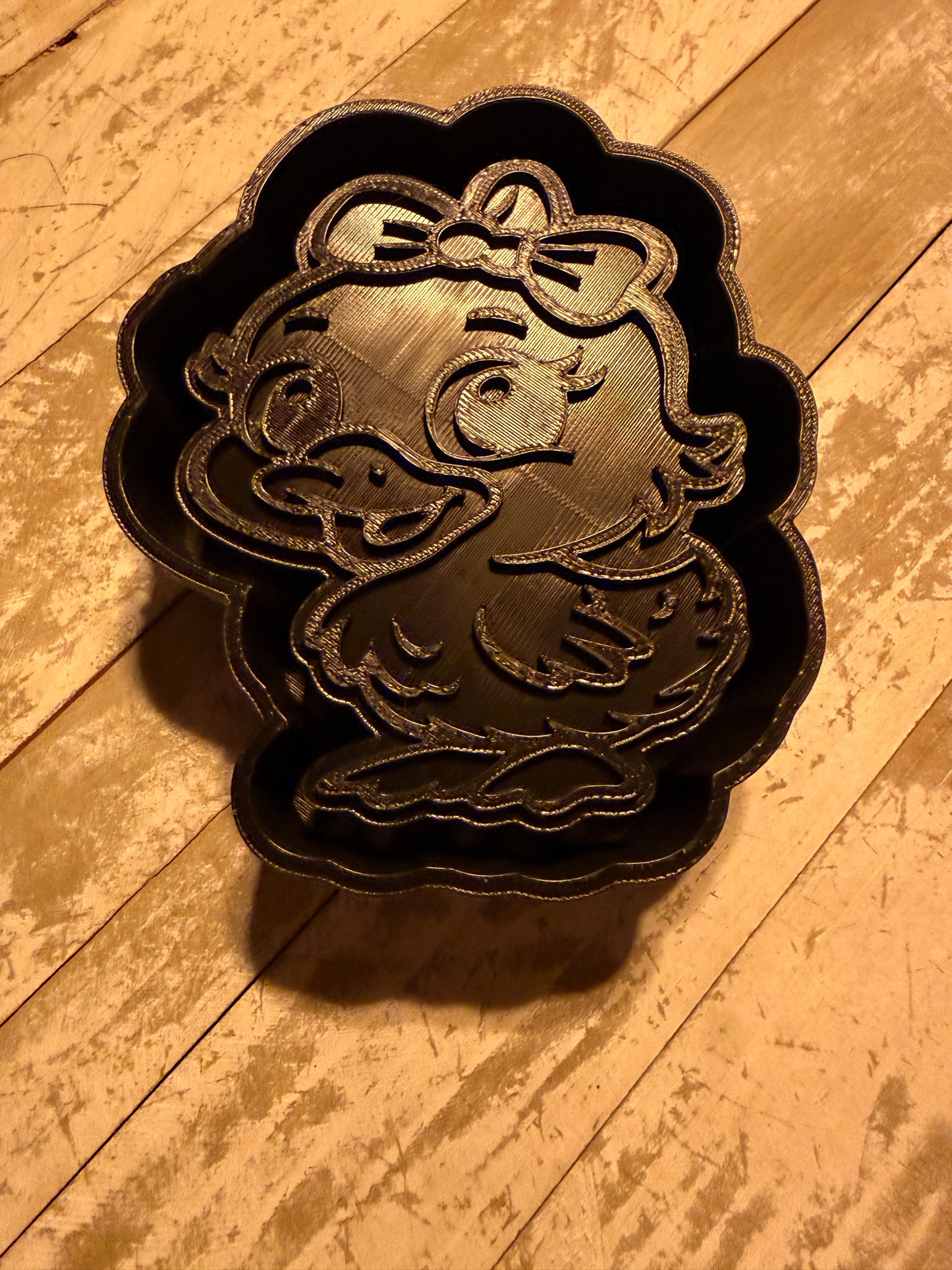 Baby duck with bow mold