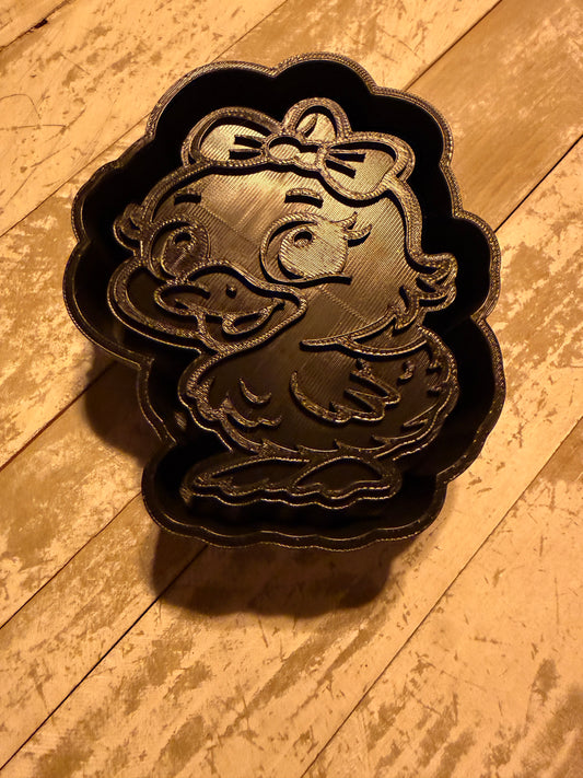 Baby duck with bow mold