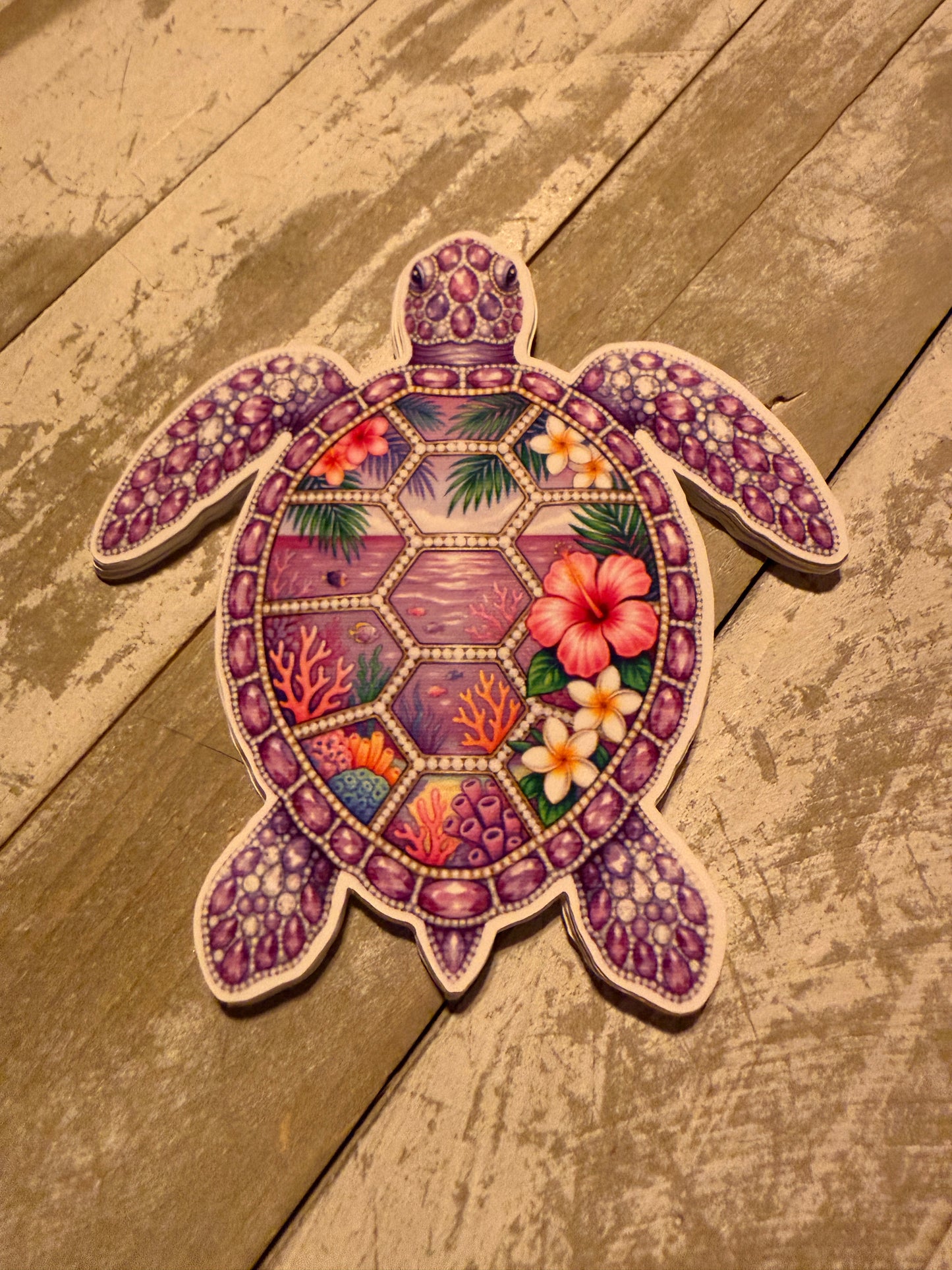 Sea turtle cardstock mold