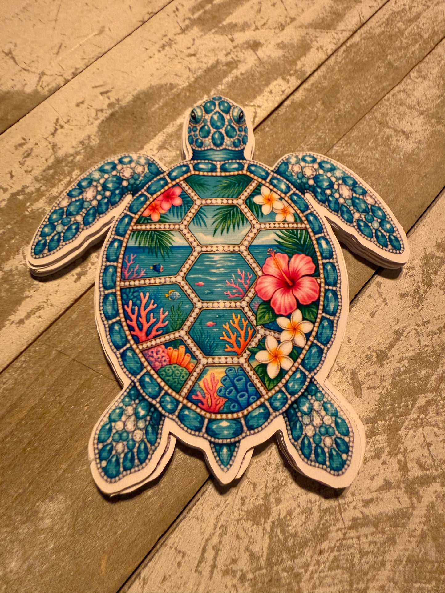 Sea turtle cardstock mold