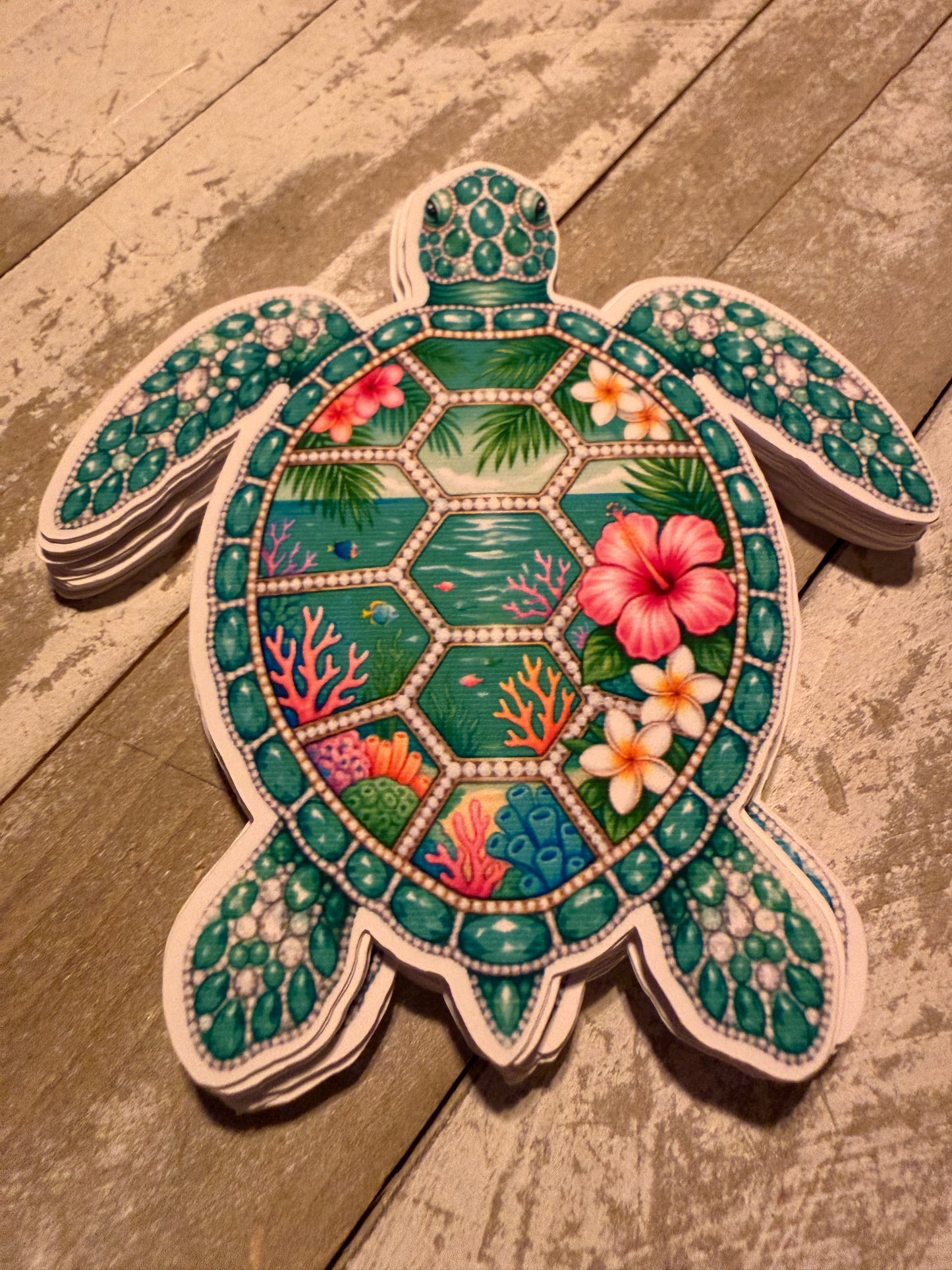 Sea turtle cardstock mold