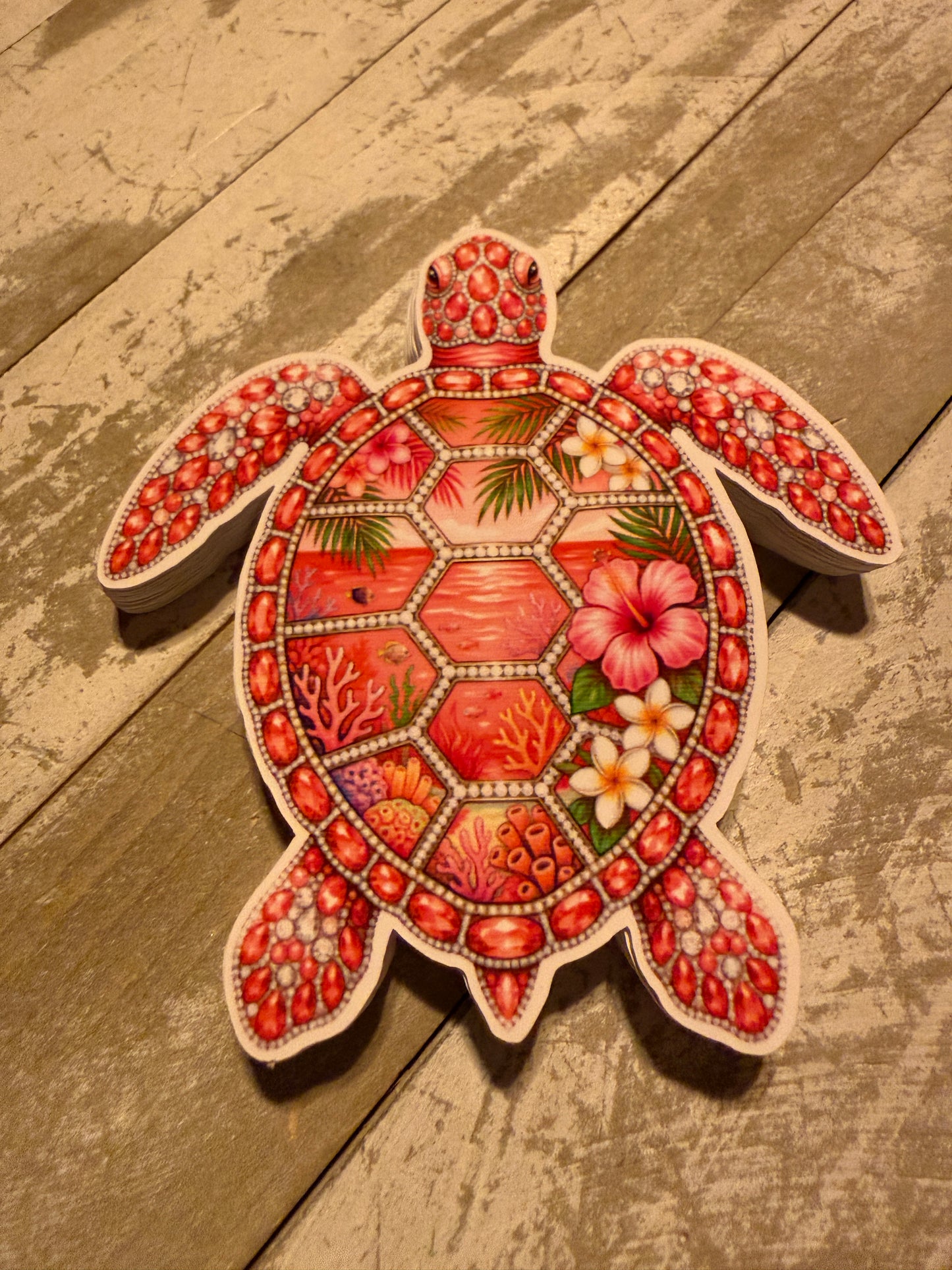 Sea turtle cardstock mold