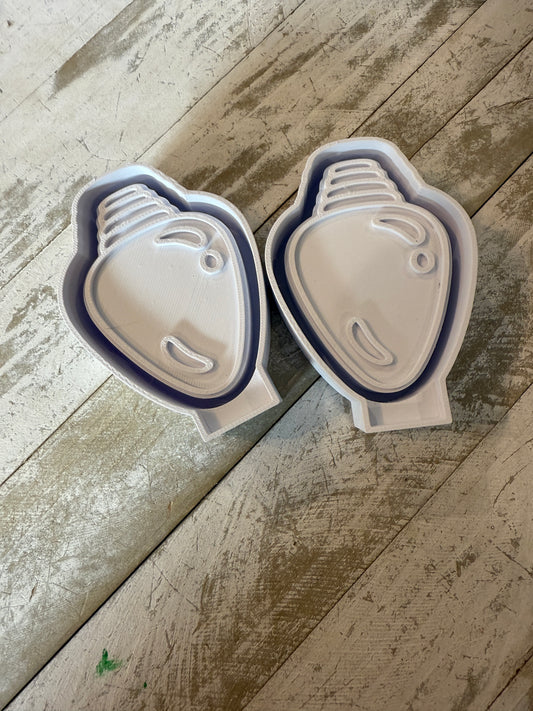 Christmas light bulb vent clips