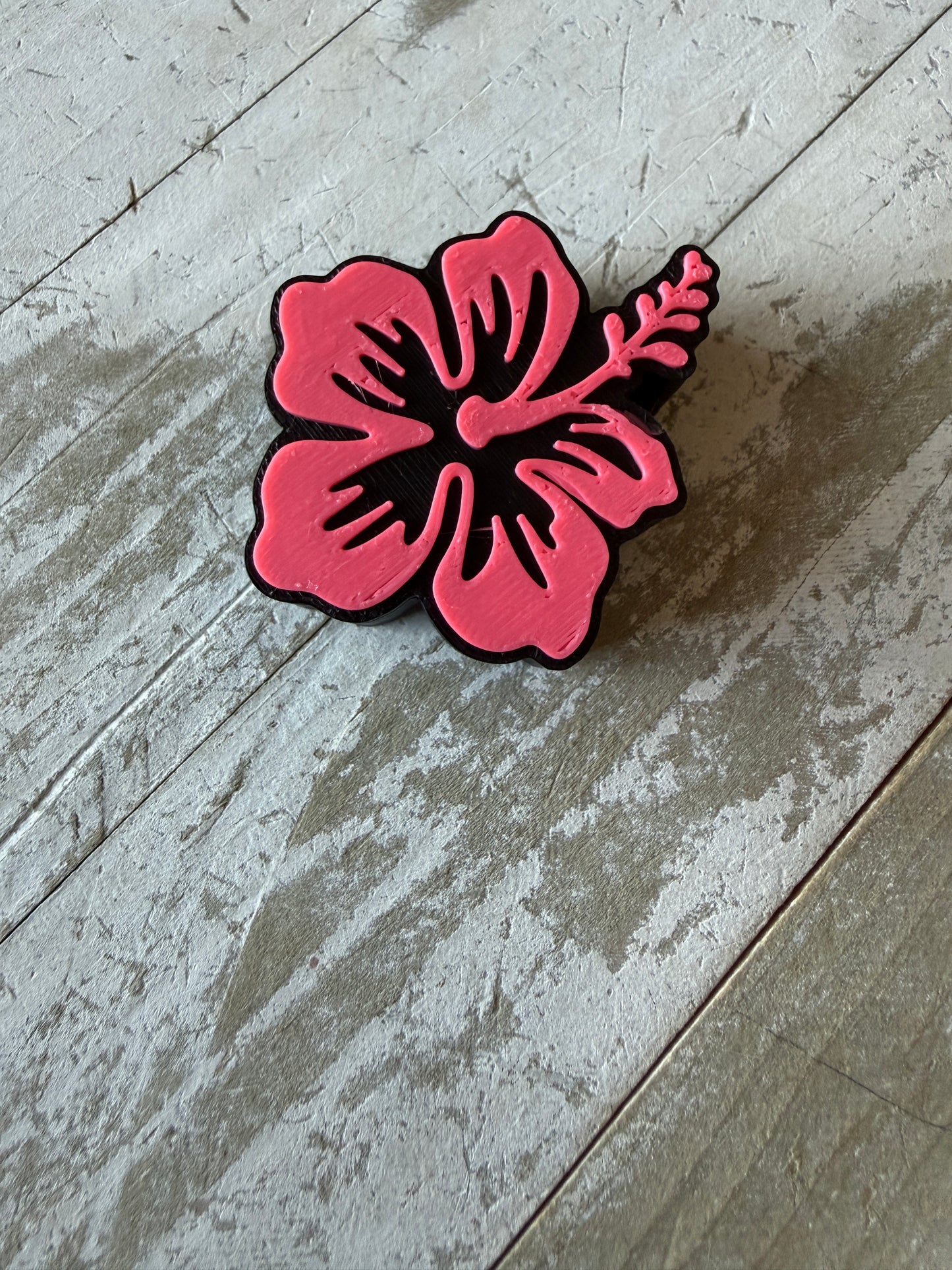 Hibiscus flower straw topper