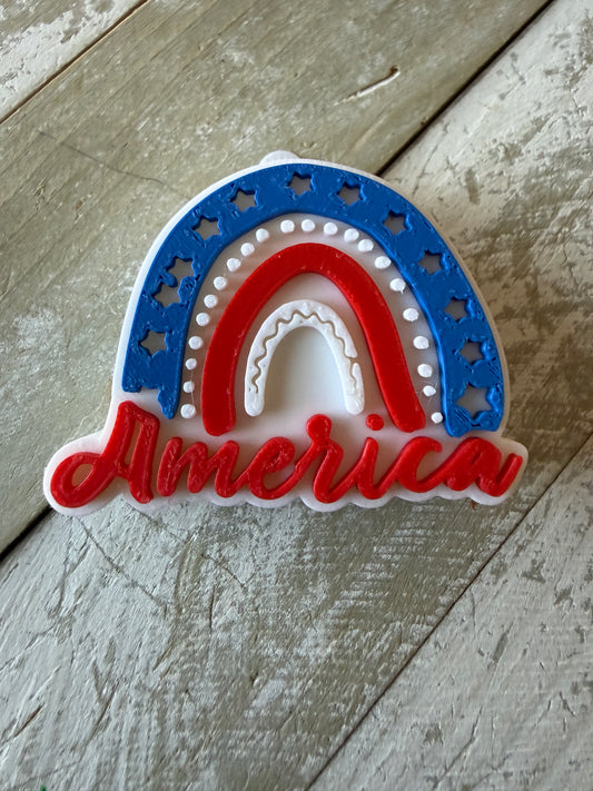 American rainbow straw topper