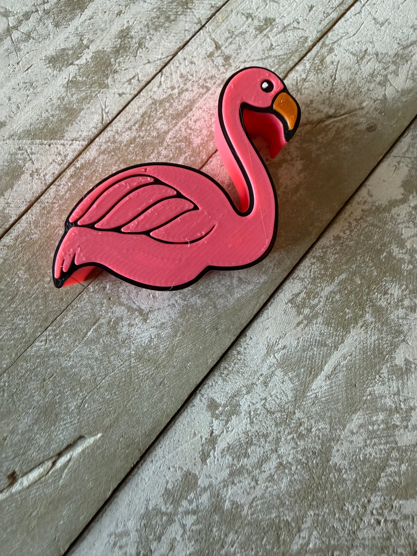 Flamingo straw topper