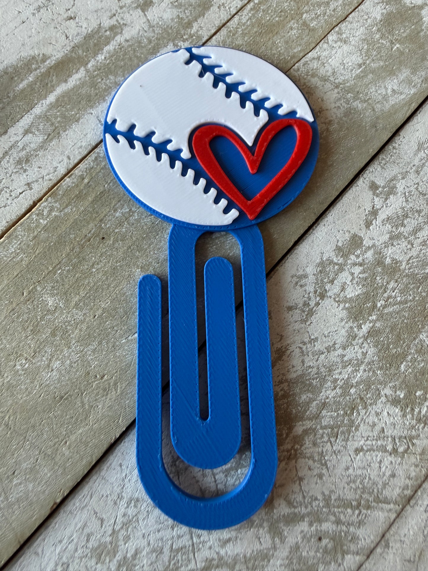 Baseball love jumbo paper clip