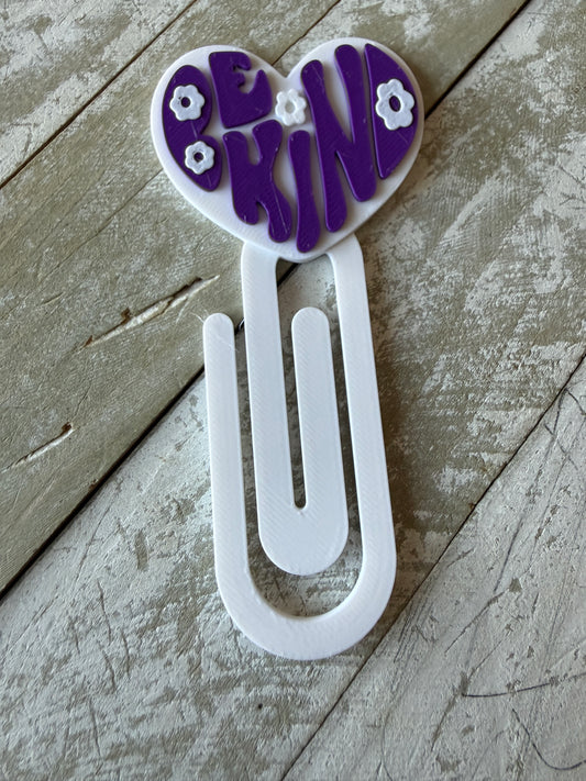 Be kind jumbo clip or bookmark
