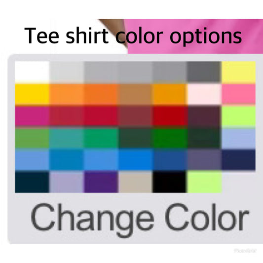 Choose you shirt style color and size