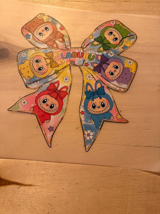 Labubu bow kids DTF transfer