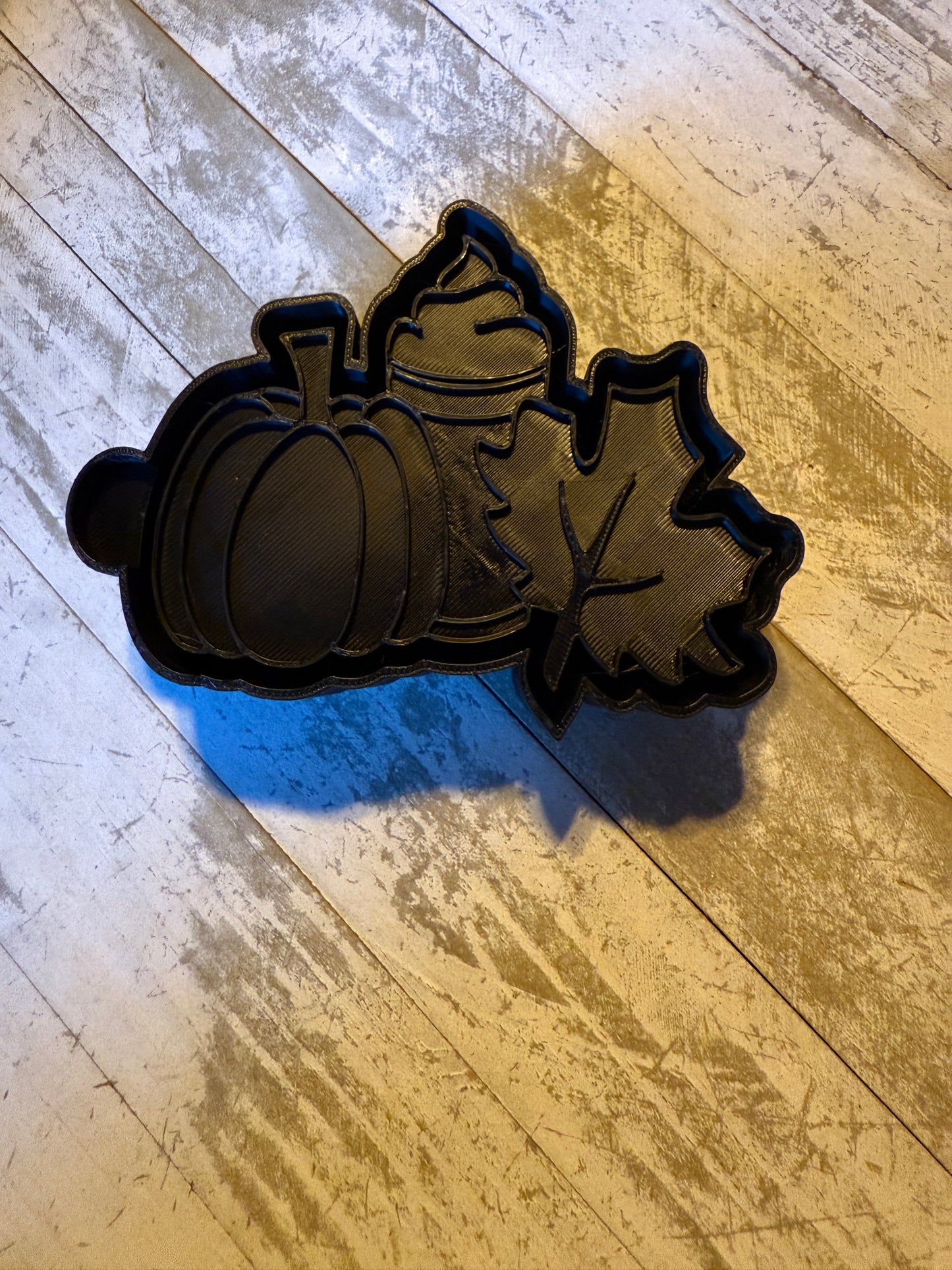 Pumpkin fall leaf freshie mold