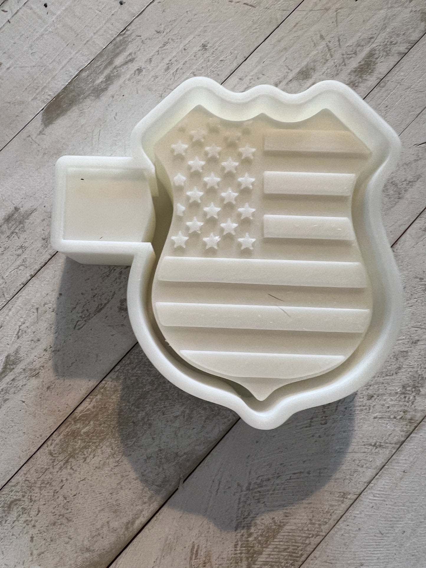 Police badge large freshie mold