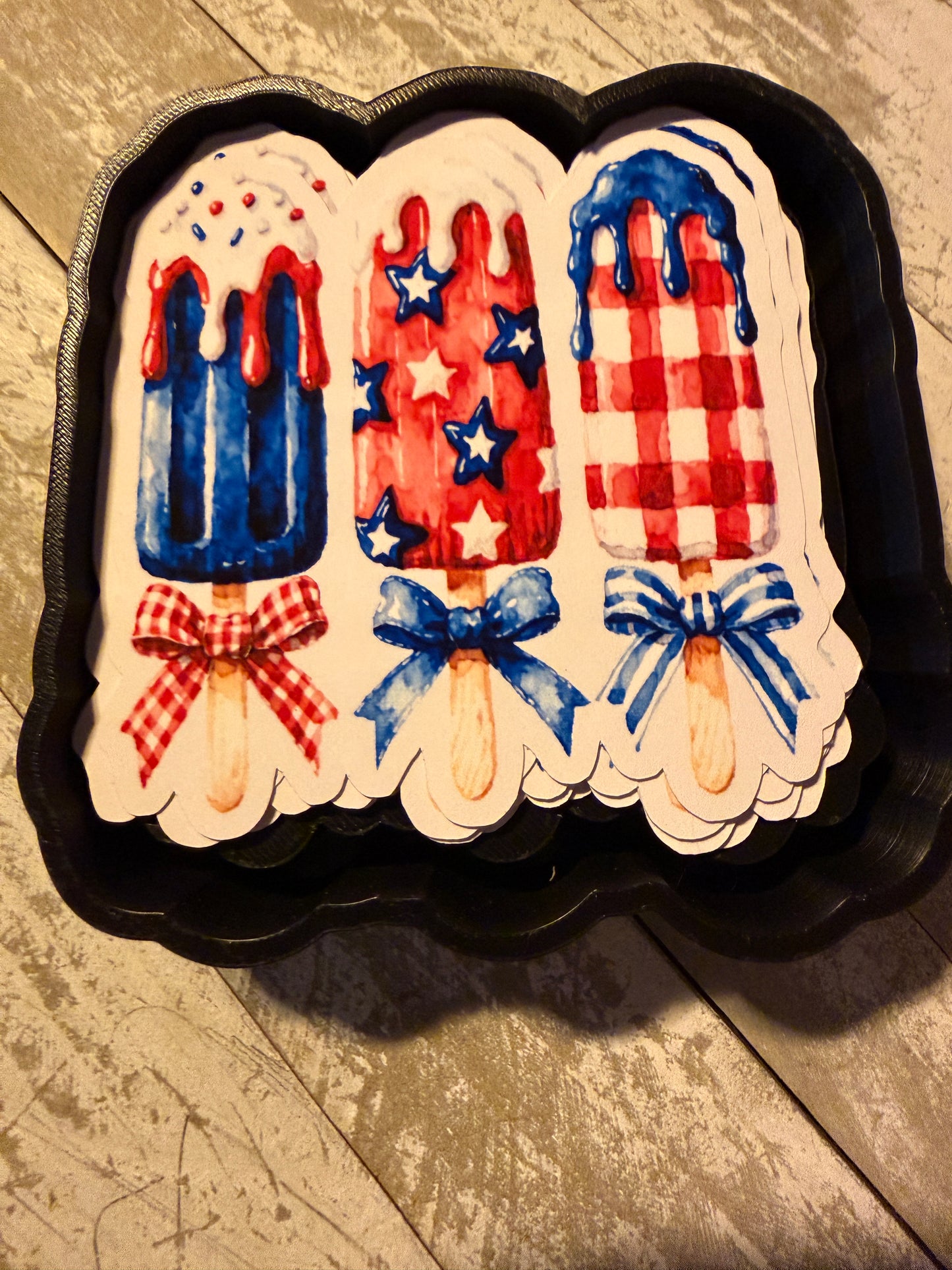 4th popsicle cardstock mold ￼