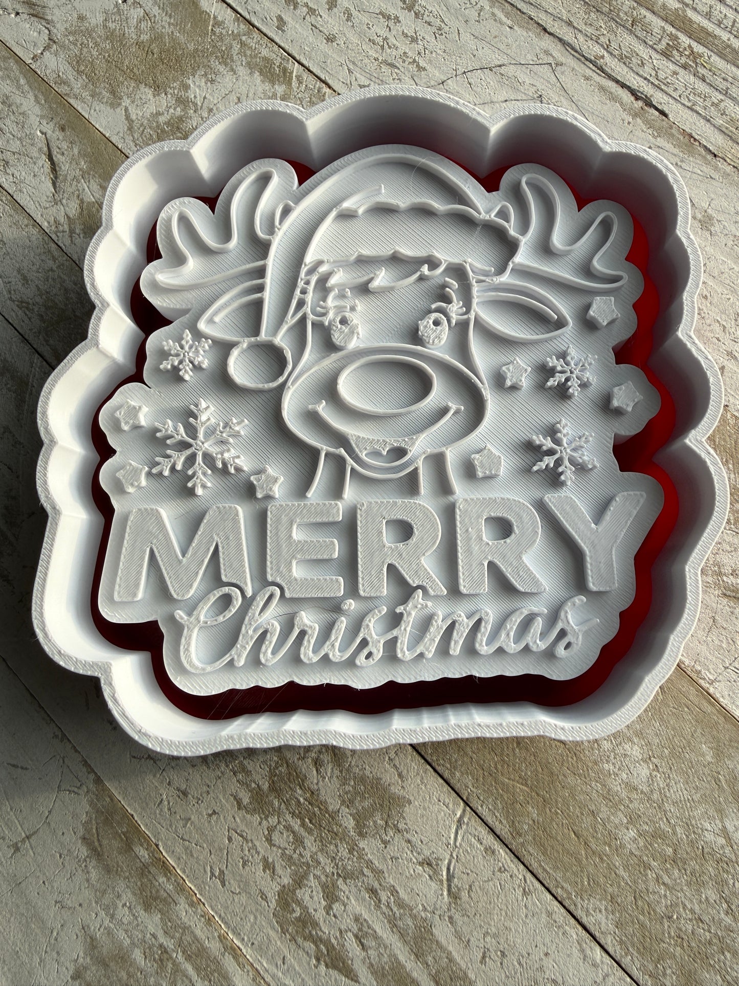 Merry Christmas with the reindeer mold