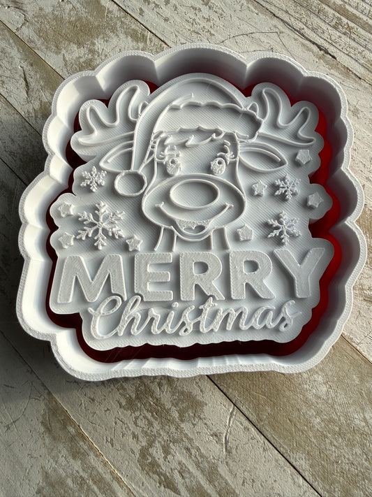 Merry Christmas with the reindeer mold
