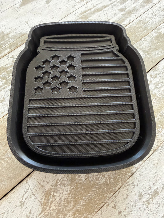 Stars and Stripes jar mold